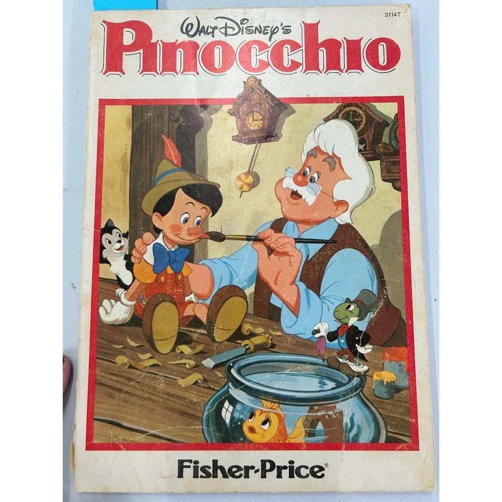 Walt Disney's Pinocchio 1945 Vintage Comic Book Fisher-Price Edition